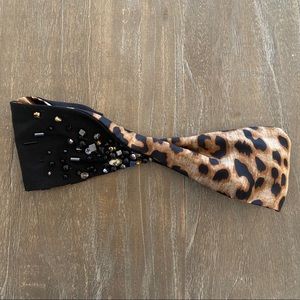 NEW! Chic Elastic Leopard Twisted Headband